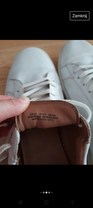 Buty białe męskie 44