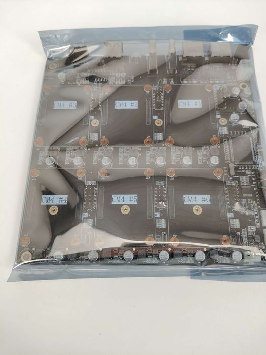 DeskPi Super6C Raspberry Pi CM5/CM4 Cluster Mini-ITX board 6 RPI CM4