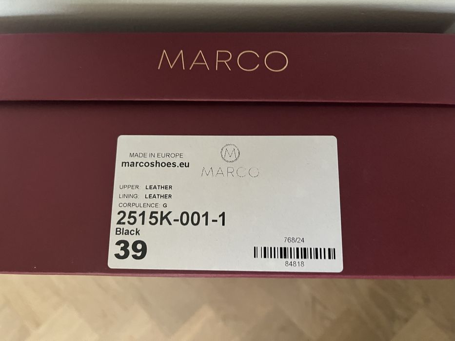 Marco kozaki Oficerki Cameron Standard czarne 39