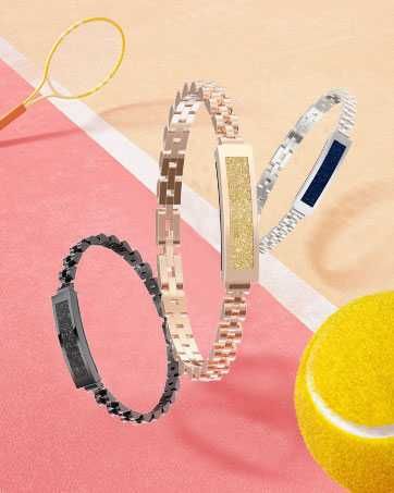 Inteligentna złota bransoletka fitness tracker Smartband na Walentynki