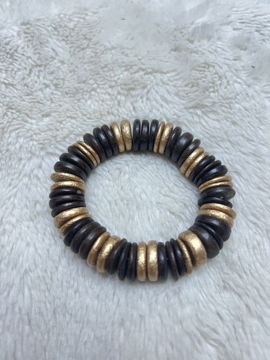 Bransoletka boho etno etniczna drewno drewniana orientalna casual 22