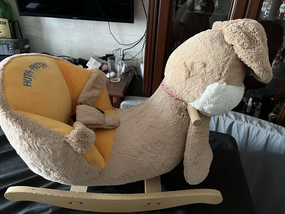 Продам детскую кочалку-зайца