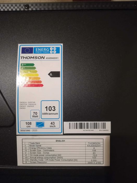 Smart TV Thomson/TCL 43¨ UltraHD 4K
