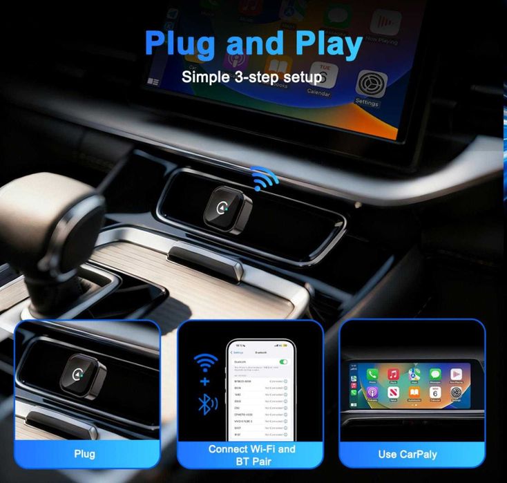 Carlinkit Mini Ultra 5 2AIR - Адаптер беспроводного CarPlay/Android