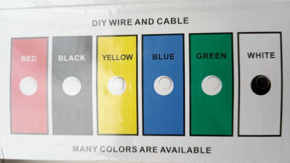 AWG24 провод 60 м силиконовый медный лужёный многожильный 5 цветов