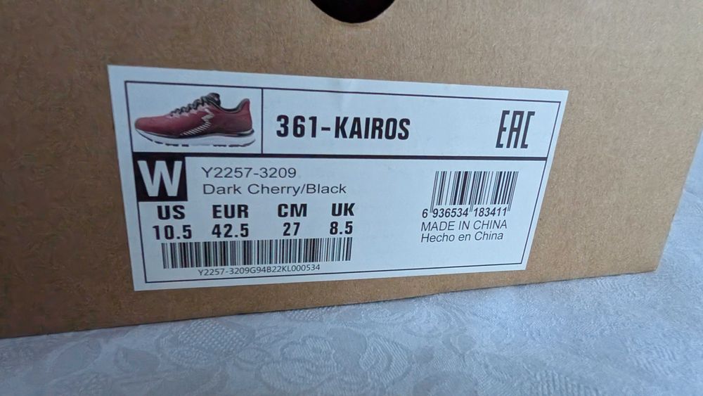 Nowe buty Do biegania 361 kairos 40 41.5