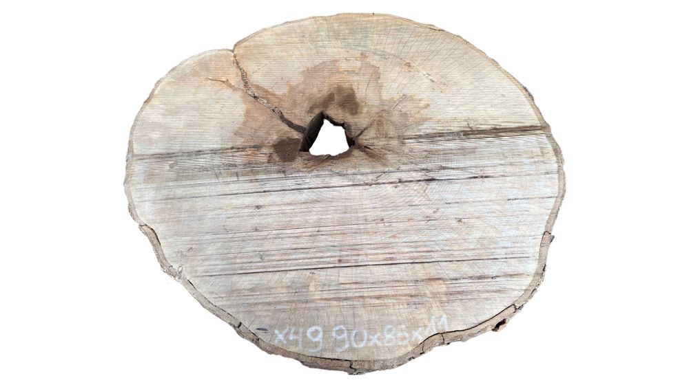 Duże Plastry Drewna Jawor 90cm+ Blat Drewniany Stół Obiadowy