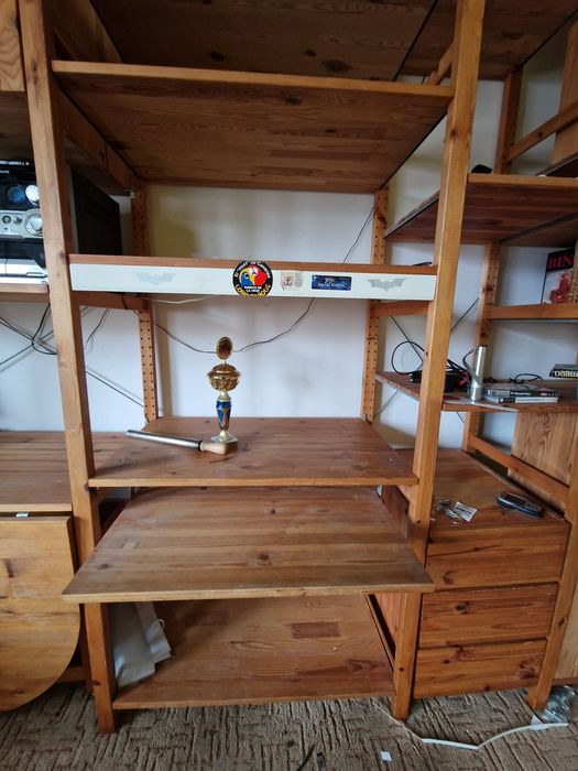 Regal drewniany blokowy