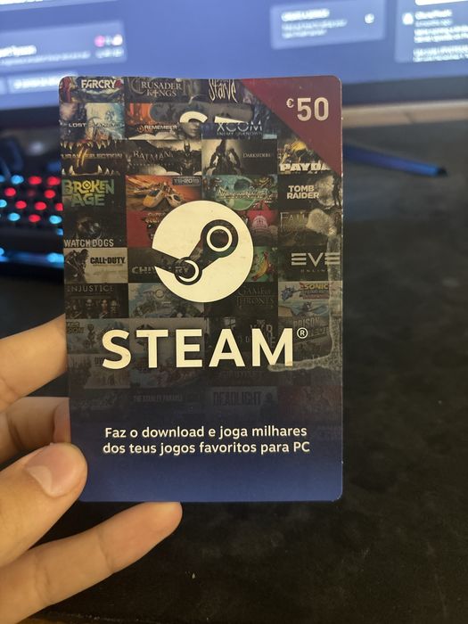 Cartao steam ate 120€