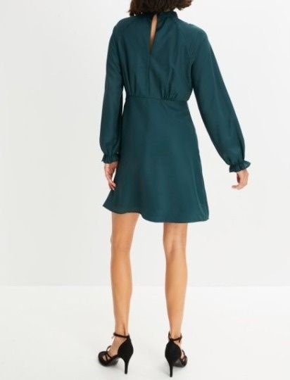 B.P.C sukienka ciemnozielona efektowna r.46