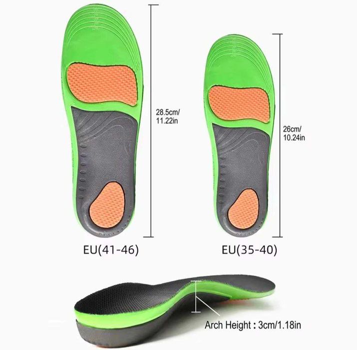 Устілки з підтримкою стопи, ортопедичні устілки.