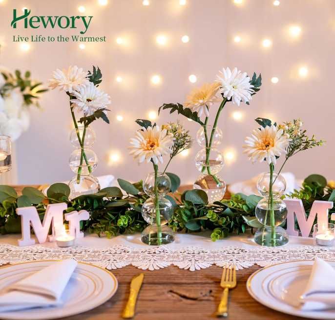 Zestaw 4 szklanych wazoników Nr.926