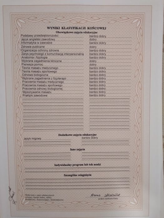 Profesjonalny masaż