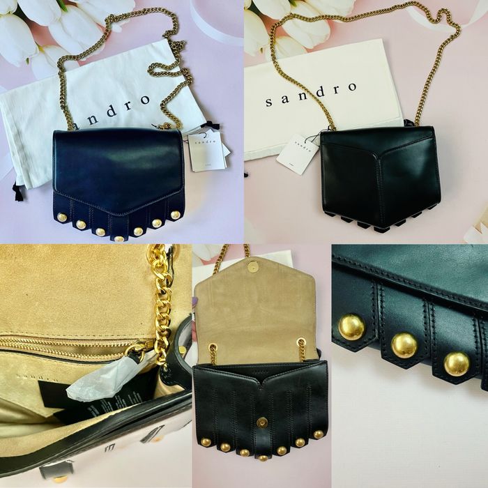 кожаные сумочки, сумки Armani, Sandro Paris. оригинал