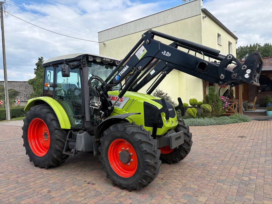 Claas Axos 310 + ładowacz  CLAAS Axos 310 z ładowaczem, pneumatyka, klima (renault celtis)
