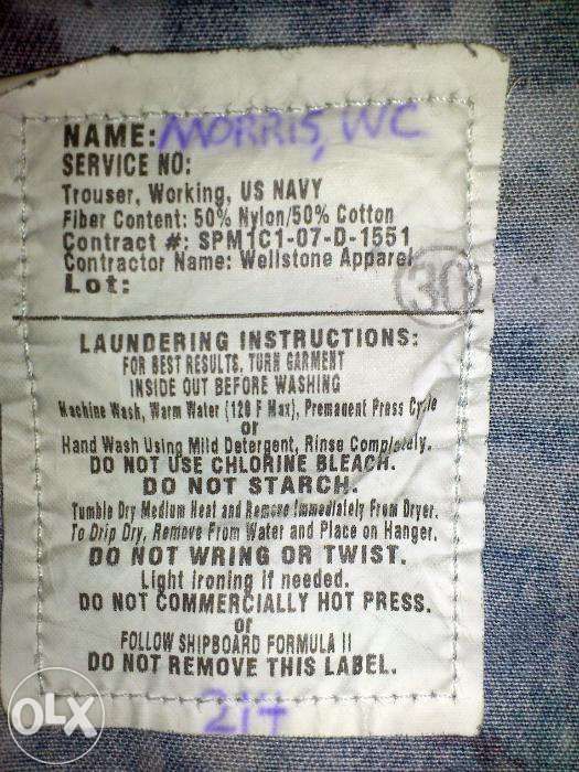 Оригинальные боевые плотные USNavy брюки