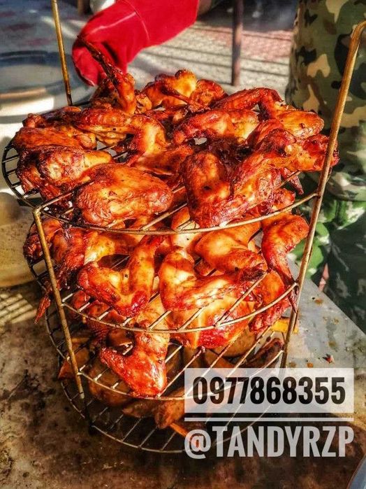 Набор гриль 4в1 у тандир 23-26 см. Сітка гриль 3 яруса.