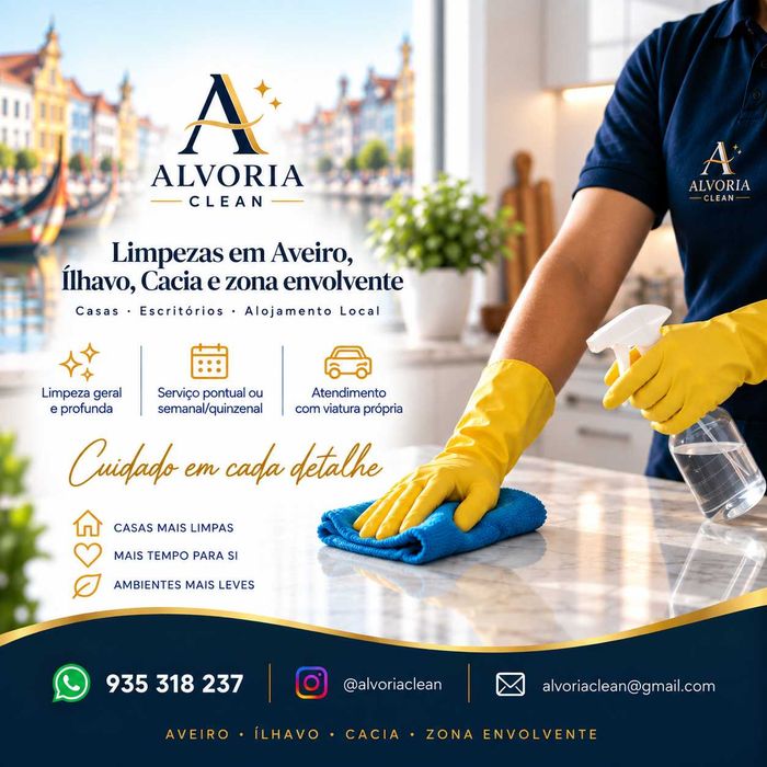 Limpezas — Aveiro, Ílhavo, Cacia e região