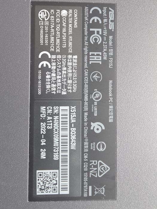 Laptop Asus Vivabook X515JA I3