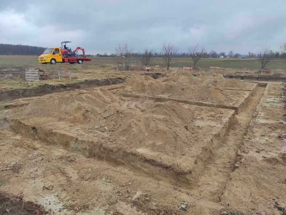 Prace ziemne i ogrodnicze - minikoparka - wywrotka