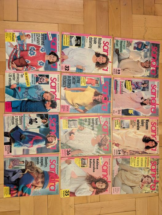 Sandra - cały rocznik 1992 - 12 numerów