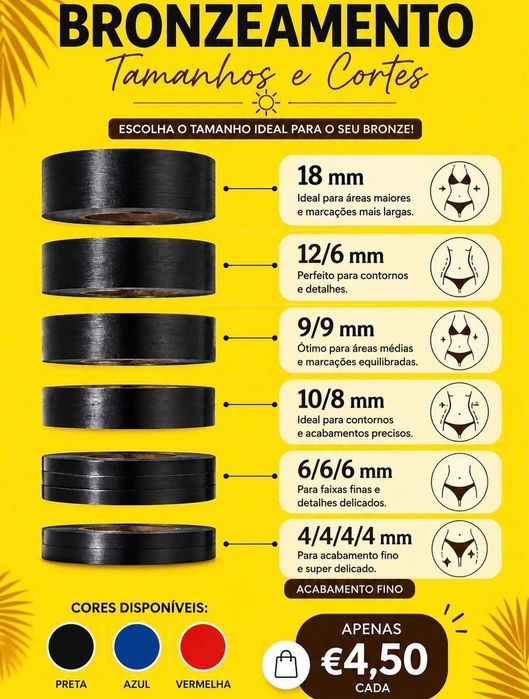 FITAS PARA BRONZEAMENTO