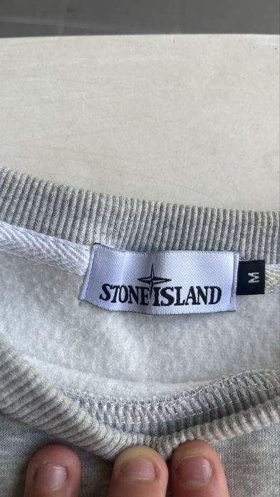 Stone Island Grey Crewneck Sweatshirt