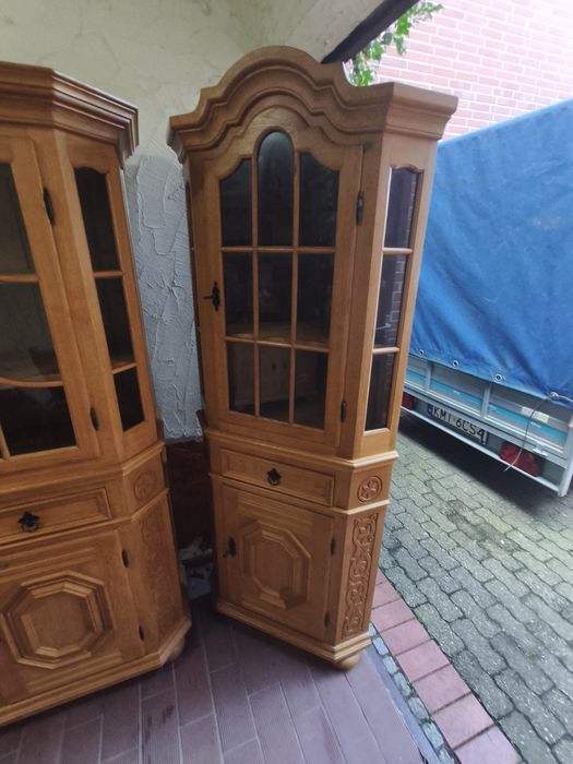 Meble dębowe, zestaw mebli do salonu