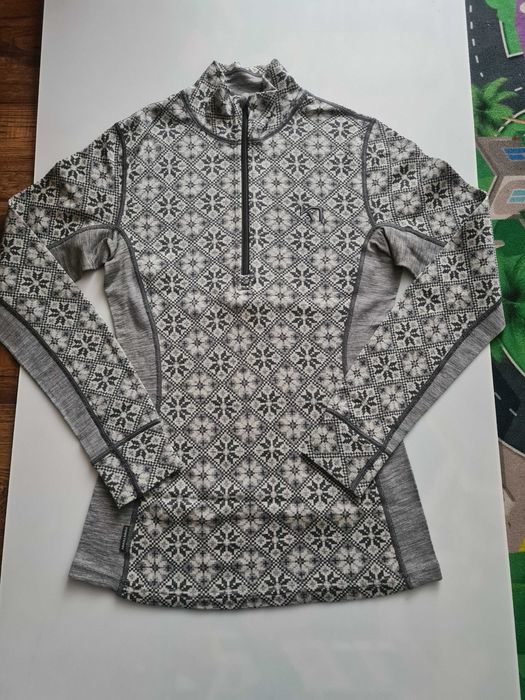 Koszulka termiczna, half zip, 100% merino wool, Kari Traa r. M