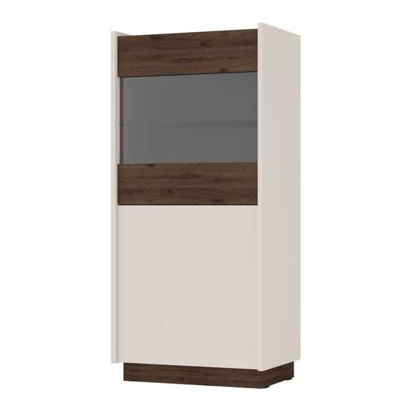 Witryna Niska 001 KODI 2D beż piaskowy / orzech okapi