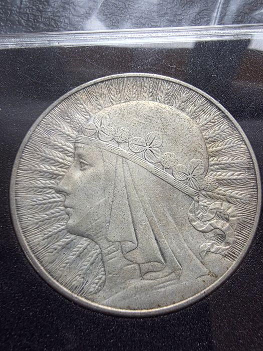 10 zl glowa kobiety 1933 roku piękny stan