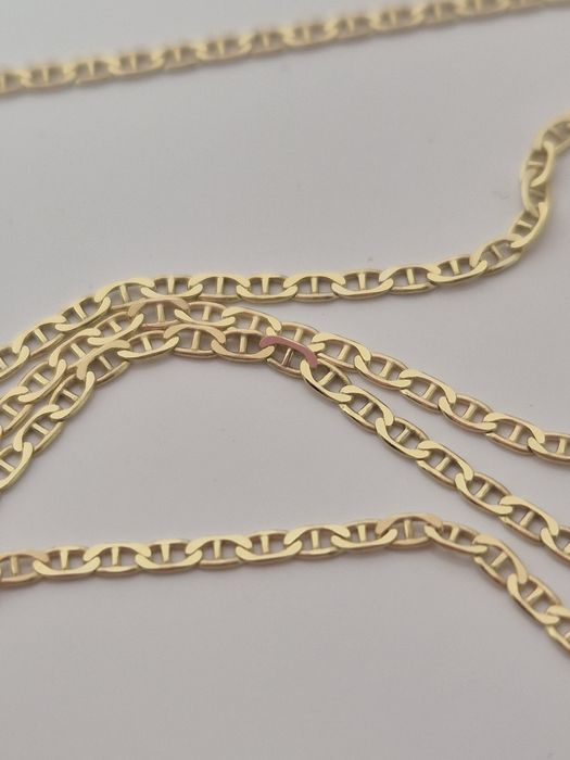 Złoty łańcuszek splot Gucci delikatny 45 cm Komunia Święta Chrzest Święty p. 585