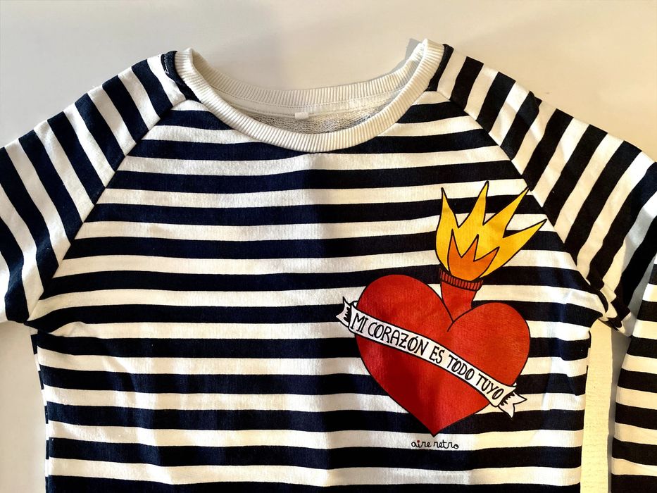 Camisola aire retro às riscas XS