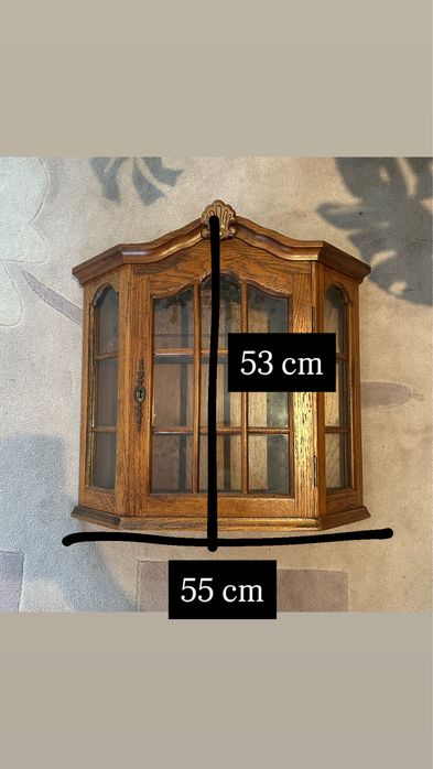 Witrynka Antyk 55 x 53 x 17 cm