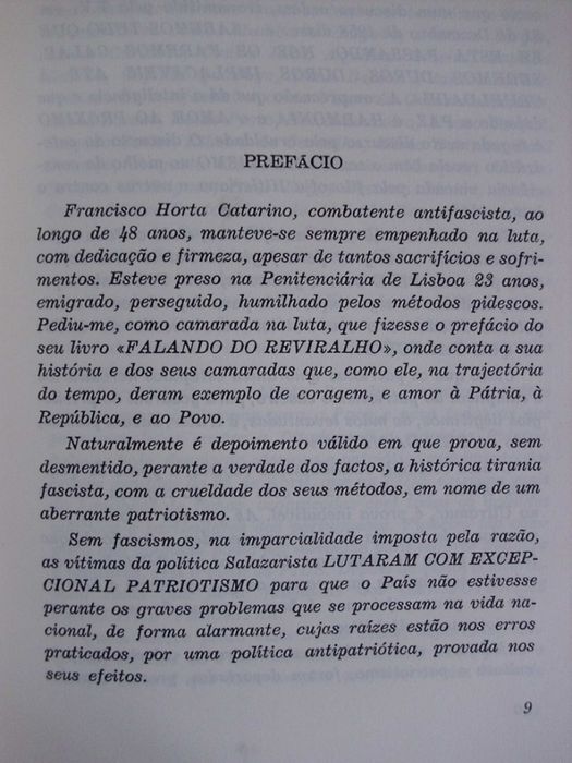 Falando do Reviralho de Francisco Horta Catarino