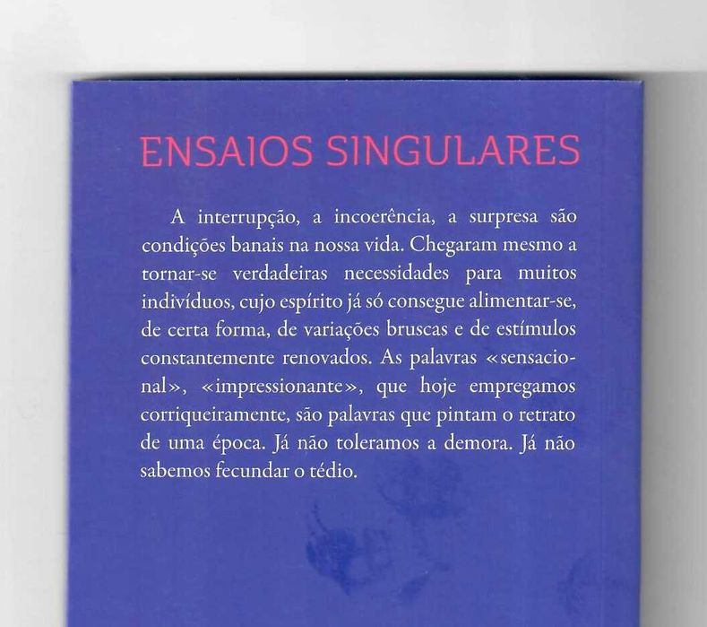 Ensaios SINGULARES   STEFAN ZWEIG - SIMONE WEIL- R. MUSIL- P. VALÉRY- J. SWIFT