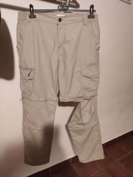 Funkcjonalne spodnie odpinane turystyczne męskie w36 l32 beżowe
