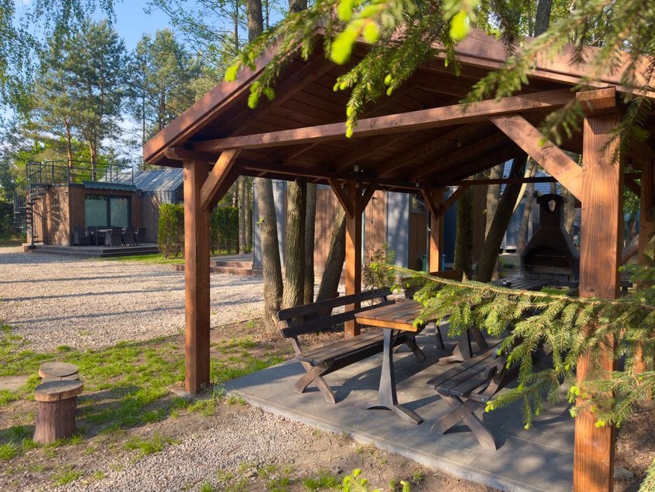 Leśne Spa pod Warszawą, domki, sauna, jacuzzi, grill, 20min od Wwy
