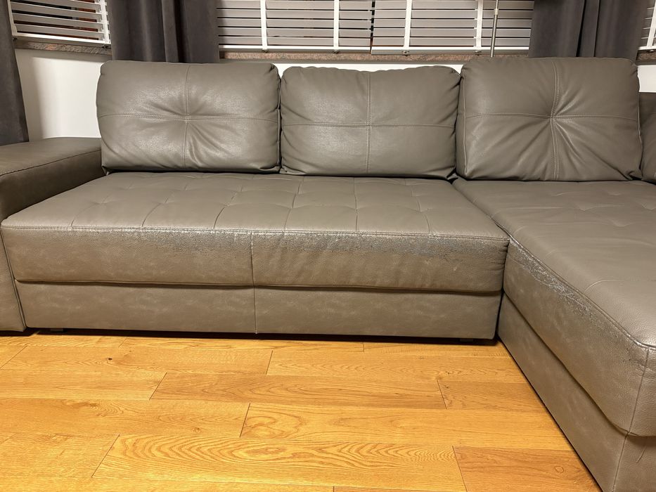 Kanapa - rozkładany narożnik i fotel