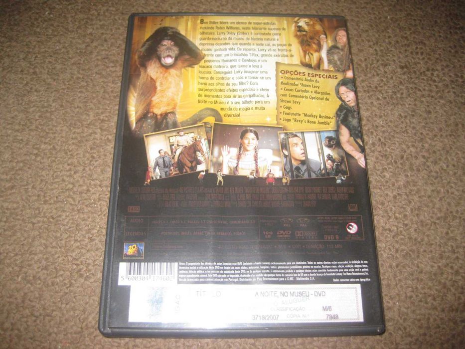 DVD "À Noite, no Museu" com Ben Stiller