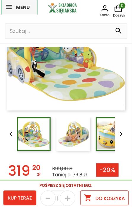 Mata edykacyjna samochód 3w1 fisher pricer