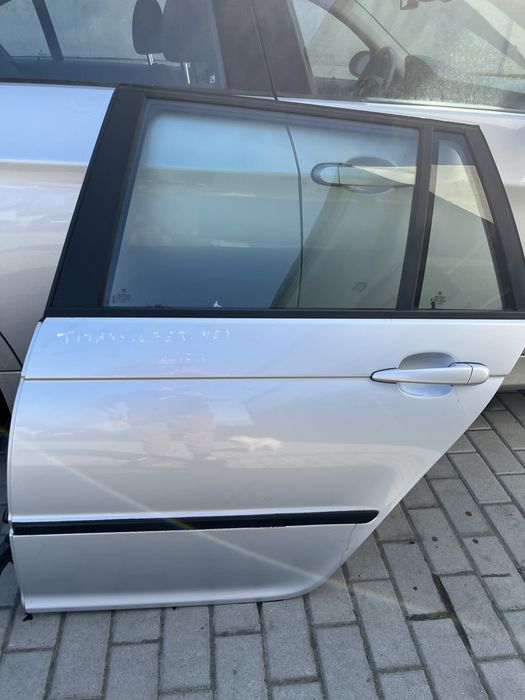 Bmw e46 kombi lift  drzwi lewe tył tylne titansilber metallic