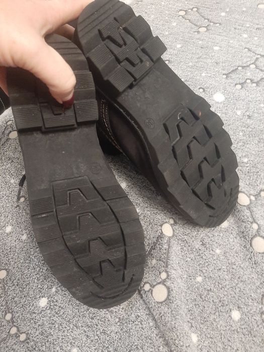 Skórzane buty zimowe r.38 skóra naturalna jak nowe