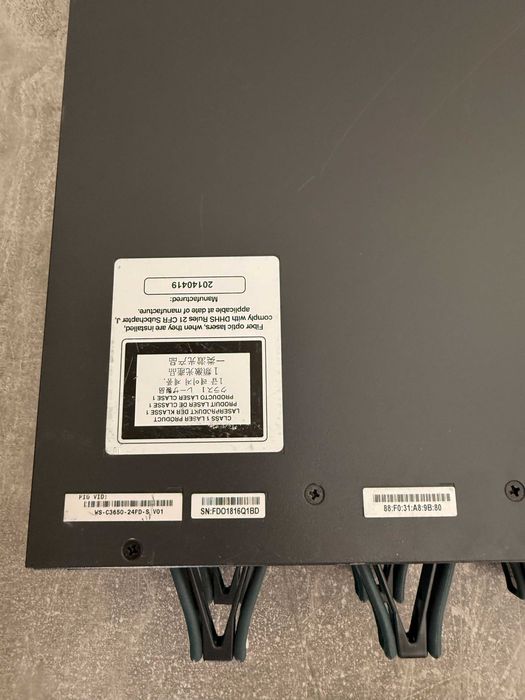 SFP+ POE+ Комутатори Cisco Catalyst WS-C3650-24PD-S гот/безгот розрахунок