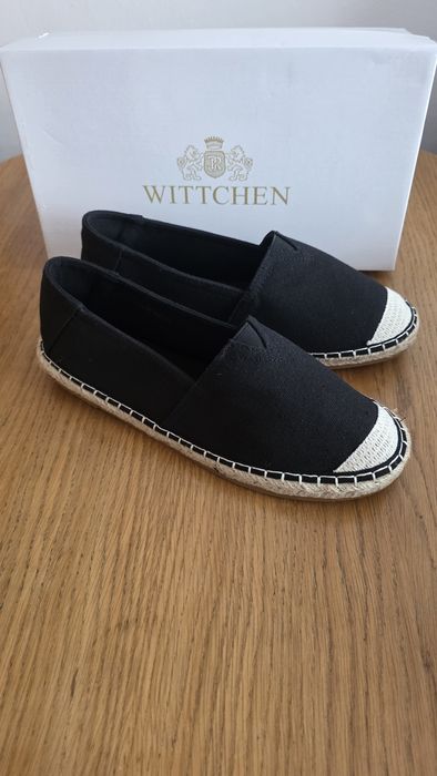 Espadryle męskie czarne -  Wittchen - nowe