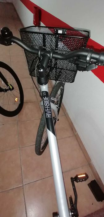 Bicicleta de Trekking RIVERSIDE 120 CINZA