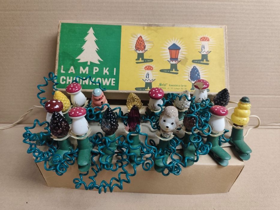 Lampki choinkowe z PRL-u