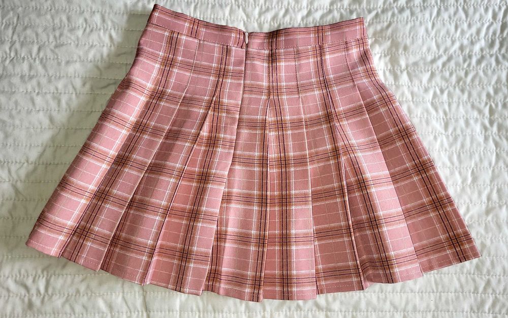 Spódnica plisowana mini rozmiar S 36 8 pudrowy róż