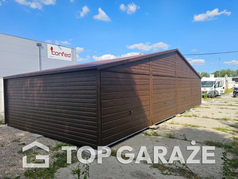 Garaż blaszany 4 stanowiskowy / 12 m szeroki 5,5m długi