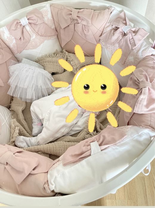 Łóżeczko dziecięce 7w1 – białe